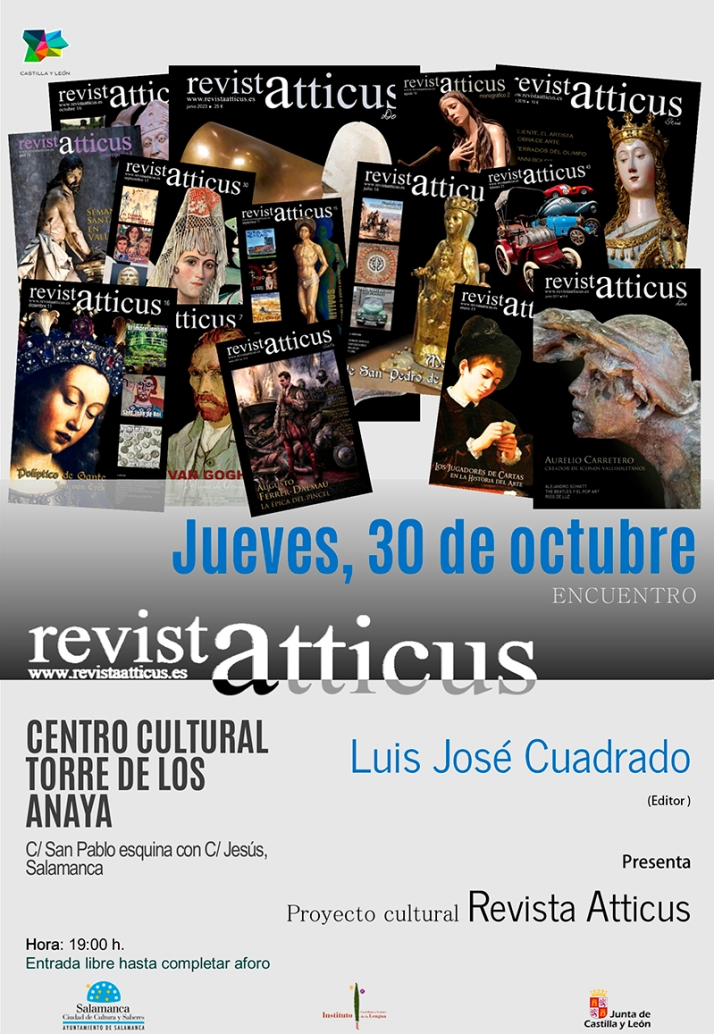 Foto 2 - La prestigiosa revista de cultura Atticus llega a Salamanca para presentar su nuevo número en papel de la mano de Luisjo Cuadrado Gutiérrez